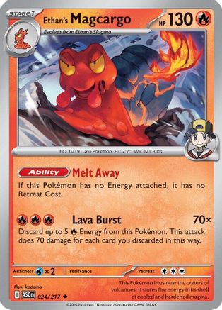 Ethan's Magcargo - 024/217 24 - [ME Ascended Heroes] Reverse Holofoil