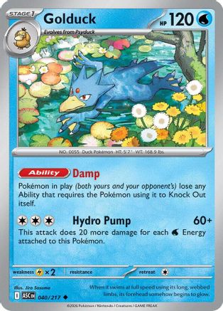 Golduck 40 - [ME Ascended Heroes] Reverse Holofoil