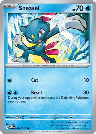 Sneasel 44 - [ME Ascended Heroes] Reverse Holofoil