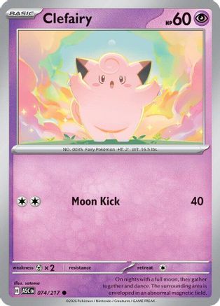 Clefairy 74 - [ME Ascended Heroes] Reverse Holofoil