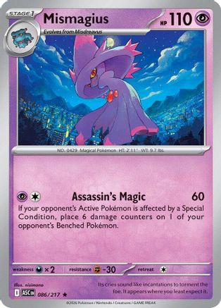 Mismagius 86 - [ME Ascended Heroes] Holofoil
