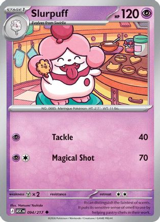 Slurpuff - 094/217 94 - [ME Ascended Heroes] Reverse Holofoil