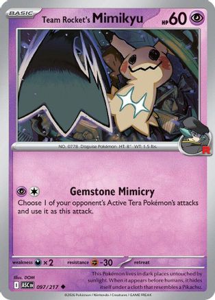 Team Rocket's Mimikyu - 097/217 97 - [ME Ascended Heroes]