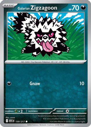 Galarian Zigzagoon 130 - [ME Ascended Heroes] Reverse Holofoil