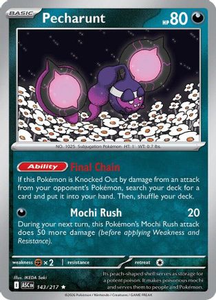 Pecharunt 143 - [ME Ascended Heroes] Reverse Holofoil