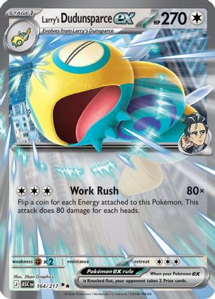 Larry's Dudunsparce ex 164 - [ME Ascended Heroes] Holofoil