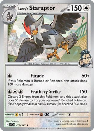 Larry's Staraptor - 170/217 170 - [ME Ascended Heroes] Holofoil