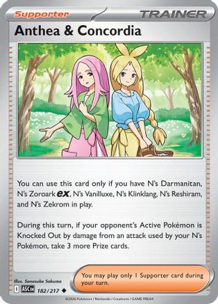 Anthea & Concordia - 182/217 182 - [ME Ascended Heroes] Reverse Holofoil