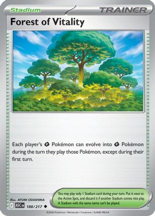 Forest of Vitality 188 - [ME Ascended Heroes] Reverse Holofoil