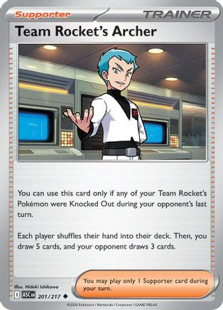 Team Rocket's Archer 201 - [ME Ascended Heroes] Reverse Holofoil