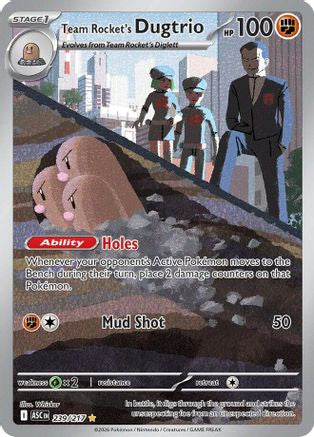 Team Rocket's Dugtrio - 239/217 239 - [ME Ascended Heroes] Holofoil