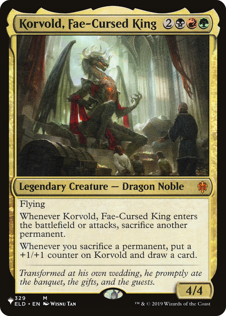 Korvold, Fae-Cursed King (LIST-ELD-329) [The List]