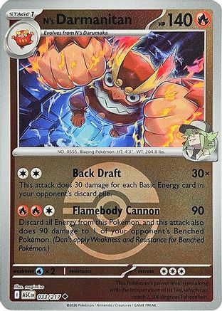 N's Darmanitan (Poke Ball) 33 - [ME Ascended Heroes] Reverse Holofoil