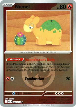 Numel - 027/217 (Energy Symbol Pattern) 27 - [ME Ascended Heroes] Reverse Holofoil