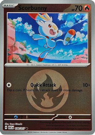Scorbunny - 036/217 (Energy Symbol Pattern) 36 - [ME Ascended Heroes] Reverse Holofoil