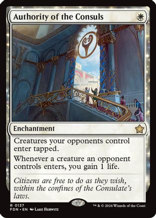 Authority of the Consuls (PPECL-137) [Promo Pack: Lorwyn Eclipsed] Foil