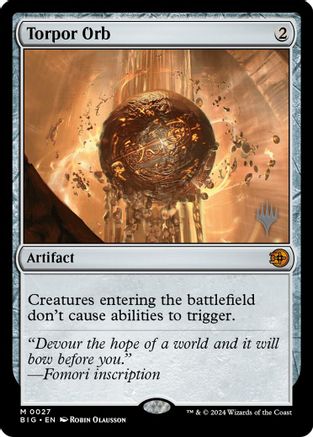 Torpor Orb (PPECL-027) [Promo Pack: Lorwyn Eclipsed] Foil