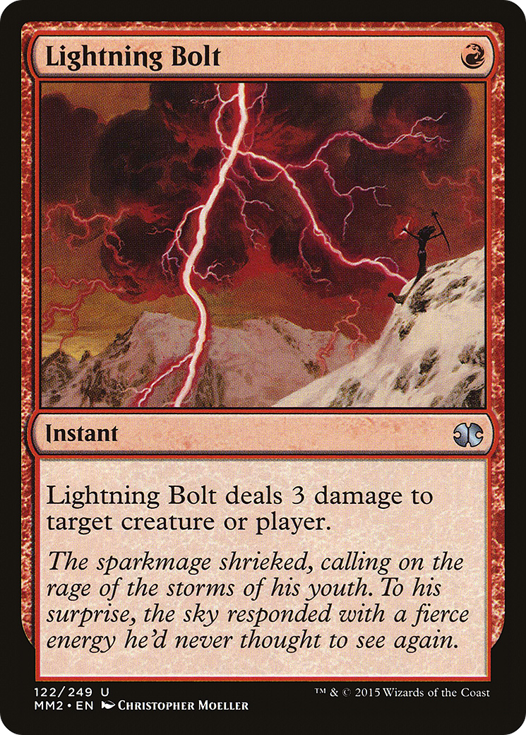 Lightning Bolt (MM2-122) [Modern Masters 2015]
