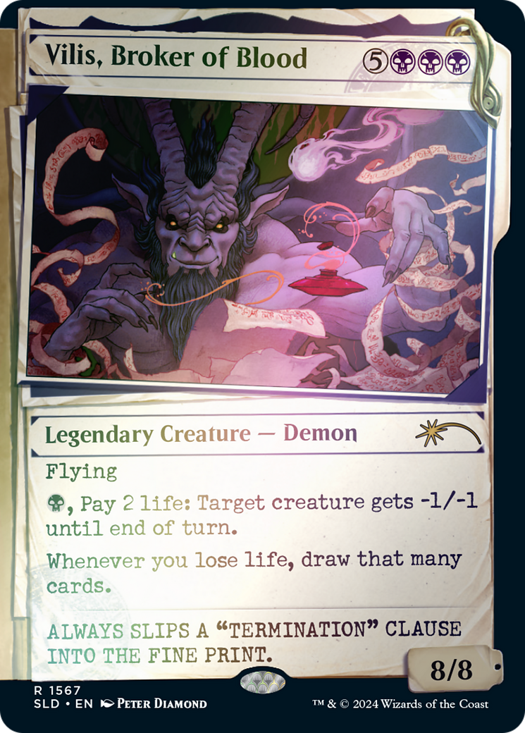 Vilis, Broker of Blood (SLD-1567★) [Secret Lair Drop]: (Showcase) Foil