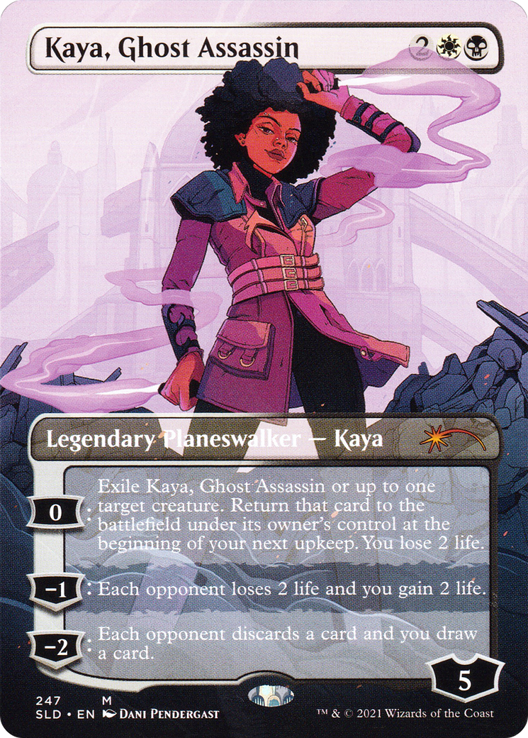 Kaya, Ghost Assassin (SLD-247) [Secret Lair Drop] (Borderless) Foil