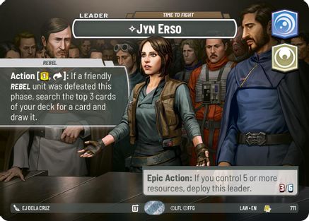 Jyn Erso - Time to Fight (Showcase) (771) [A Lawless Time] Foil