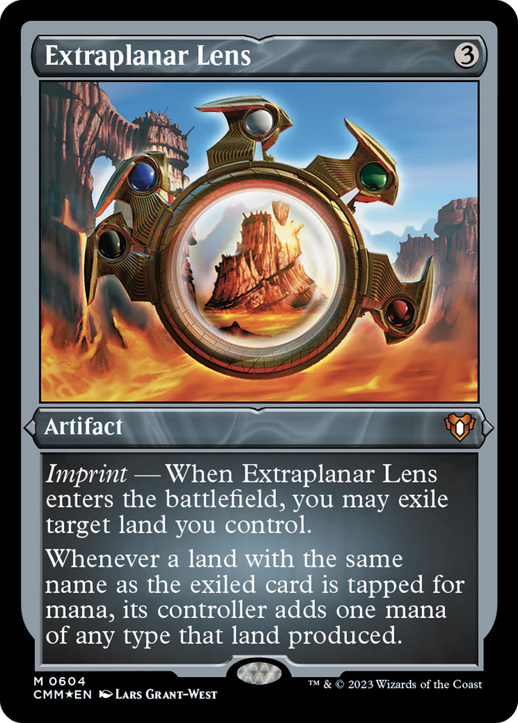 Extraplanar Lens (CMM-604) [Commander Masters] Etched Foil