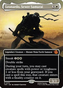 Leonardo, Sewer Samurai (Borderless) (TMT-215) [Teenage Mutant Ninja Turtles] Foil