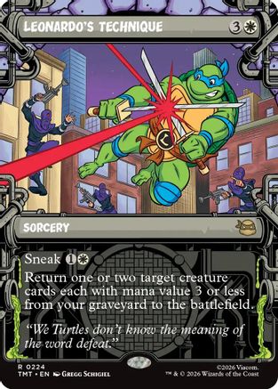 Leonardo's Technique (Showcase) (TMT-224) [Teenage Mutant Ninja Turtles]