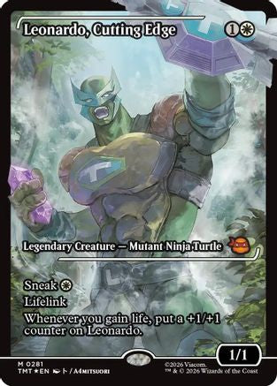 Leonardo, Cutting Edge (Showcase) (TMT-281) [Teenage Mutant Ninja Turtles] Foil