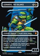 Leonardo, the Balance (0083) (Borderless) (Surge Foil) (TMC-083) [Commander: Teenage Mutant Ninja Turtles] Foil