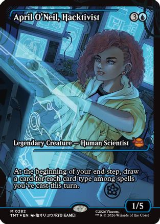 April O'Neil, Hacktivist (0282) (Showcase) (TMT-282) [Teenage Mutant Ninja Turtles] Foil