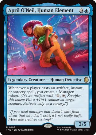 April O'Neil, Human Element (TMC-107) [Commander: Teenage Mutant Ninja Turtles] Foil