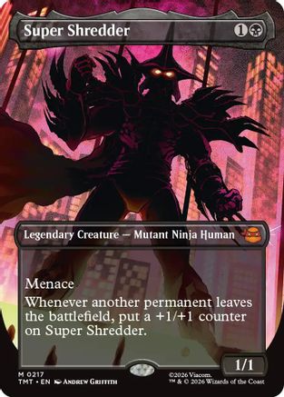 Super Shredder (Borderless) (TMT-217) [Teenage Mutant Ninja Turtles] Foil