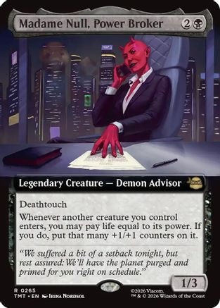 Madame Null, Power Broker (Extended Art) (TMT-265) [Teenage Mutant Ninja Turtles] Foil