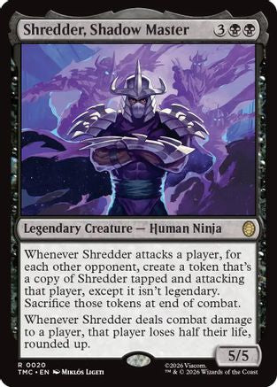 Shredder, Shadow Master (TMC-020) [Commander: Teenage Mutant Ninja Turtles] Foil