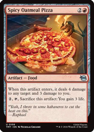 Spicy Oatmeal Pizza (TMT-109) [Teenage Mutant Ninja Turtles] Foil