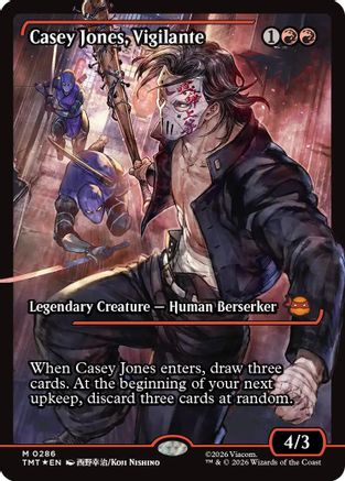 Casey Jones, Vigilante (TMT-286) (Showcase) [Teenage Mutant Ninja Turtles] Foil