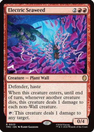 Electric Seaweed (TMC-023) [Commander: Teenage Mutant Ninja Turtles] Foil