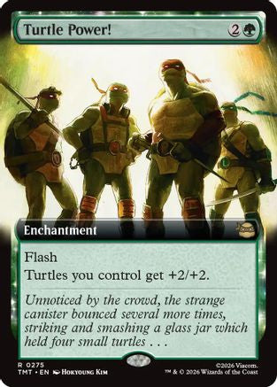 Turtle Power! (Extended Art) (TMT-275) [Teenage Mutant Ninja Turtles] Foil