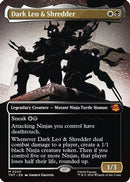 Dark Leo & Shredder (Borderless) (TMT-220) [Teenage Mutant Ninja Turtles] Foil