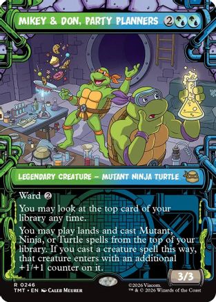 Mikey & Don, Party Planners (Showcase) (TMT-246) [Teenage Mutant Ninja Turtles]