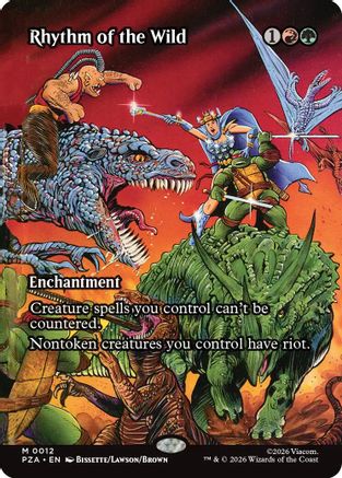 Rhythm of the Wild (Borderless) (PZA-012) [Teenage Mutant Ninja Turtles Eternal-Legal] Foil