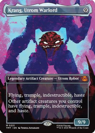 Krang, Utrom Warlord (Borderless) (TMT-221) [Teenage Mutant Ninja Turtles] Foil