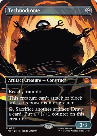 Technodrome (Borderless) (TMT-222) [Teenage Mutant Ninja Turtles] Foil