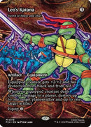 Leo's Katana - Sword of Sinew and Steel (Borderless) (PZA-018) [Teenage Mutant Ninja Turtles Eternal-Legal]