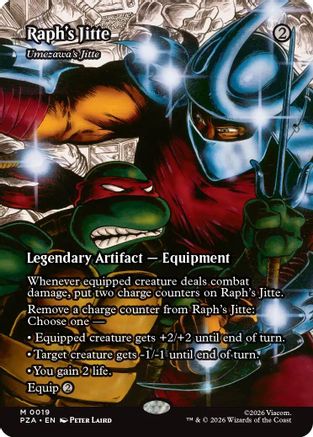 Raph's Jitte - Umezawa's Jitte (Borderless) (PZA-019) [Teenage Mutant Ninja Turtles Eternal-Legal]