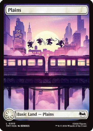 Plains (0305) (Surge Foil) (TMT-305) [Teenage Mutant Ninja Turtles] Foil