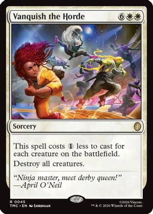 Vanquish the Horde (TMC-045) [Commander: Teenage Mutant Ninja Turtles] Foil