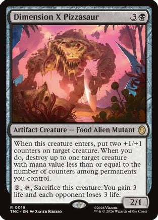 Dimension X Pizzasaur (TMC-016) [Commander: Teenage Mutant Ninja Turtles] Foil