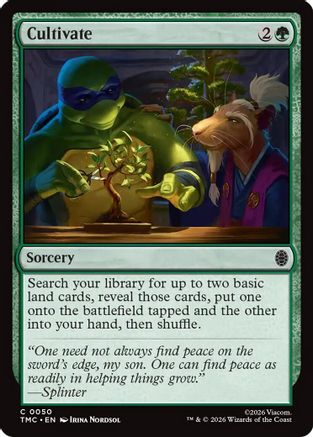 Cultivate (TMC-050) [Commander: Teenage Mutant Ninja Turtles] Foil